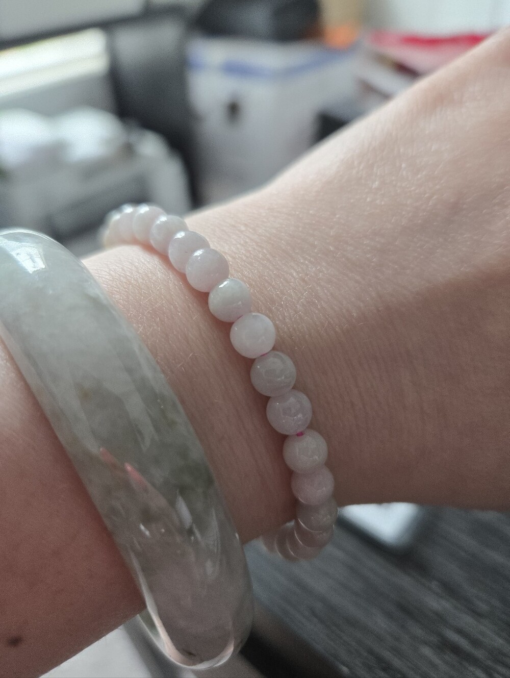 Pink JADE Bracelet - Picture 3 of 3